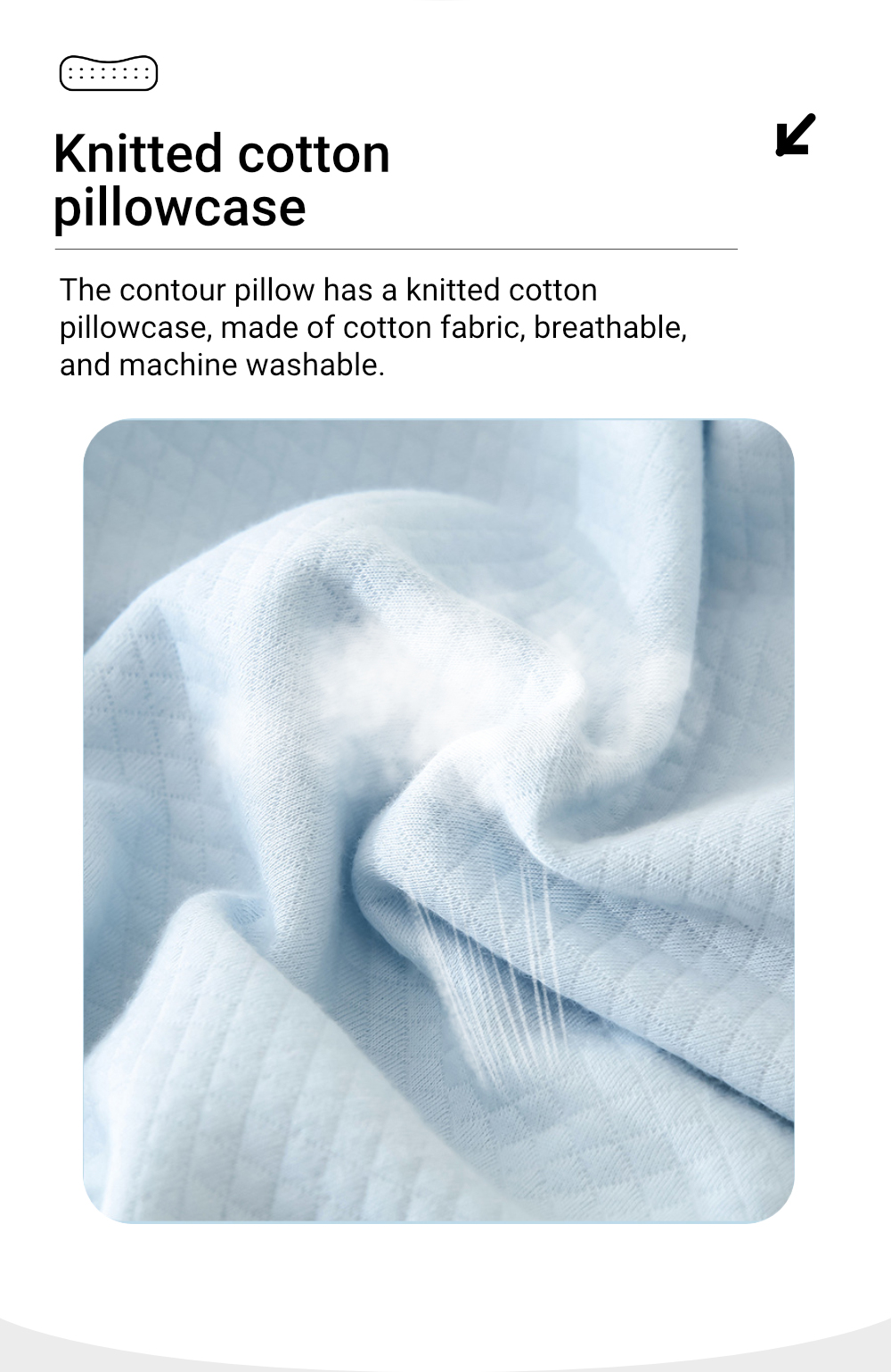 Knitted Cotton Adult Contour Pillow-4